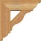 Ekena Millwork Funston Traditional Rough Sawn Bracket w/ Offset Brace, Western Red Cedar, 6"W x 16"D x 16"H BKT0604X16X16FST01RWR - alternate 2